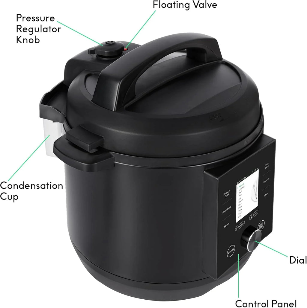 CHEF iQ Smart Pressure Cooker with WiFi and Built-in Scale - Easy-to-use 10-in-1 Multi-Cooker Rice Cooker, Slow Cooker, Instant Meal for Foodies