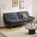 Convertible Futon Sofa Bed, 66 Inch Corduroy Futon Sofa Recliner Sofa Bed for Small Spaces, Playrooms or Offices