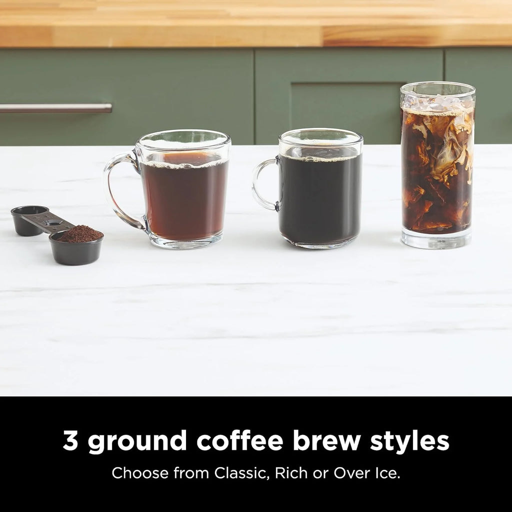 Ninja Espresso & Coffee Maker & Barista System, 3 Espresso Brew Styles