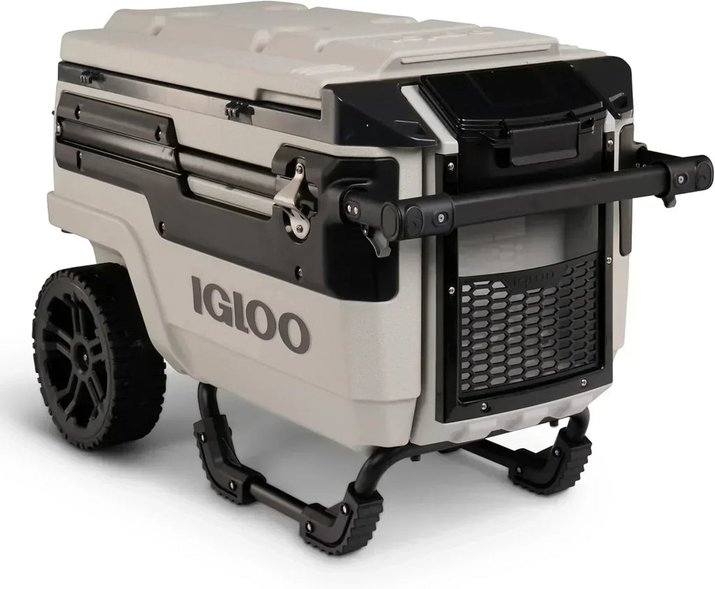70Qt Wheeled Cooler Insulated Hard Shell Ice Chest